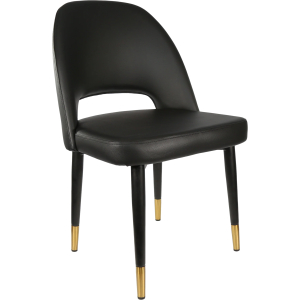 Alternative view of Semifreddo Chair with Black Metal 450h Legs
