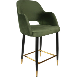 Alternative view of Sorbet Counter Stool Black Metal 650H Legs