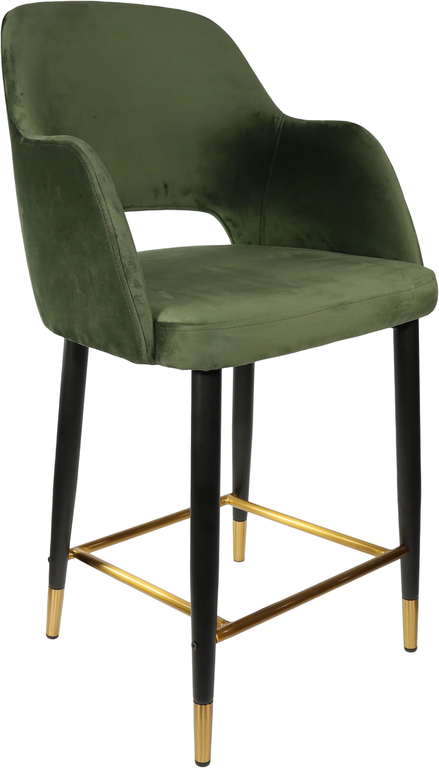 Alternative view of Sorbet Counter Stool Black Metal 650H Legs