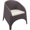 3 Seat Patio Rattan Set with Aruba Armchairs - Image 4