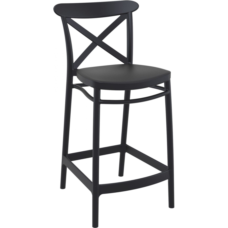Cross Back Barstool 65cm High - Set of 2