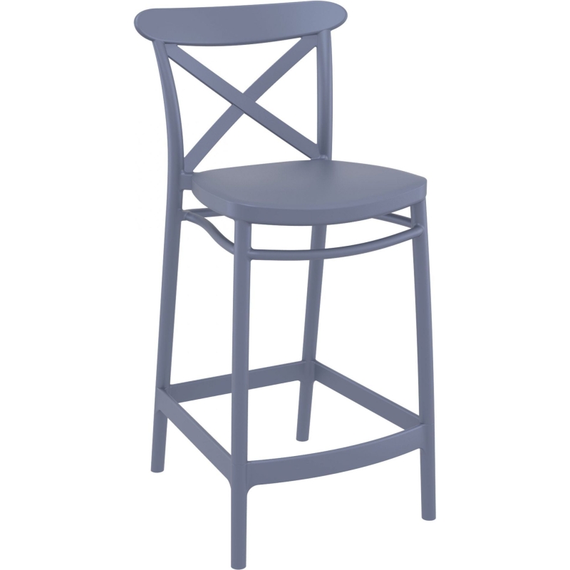 Cross Back Barstool 65cm High - Image 2