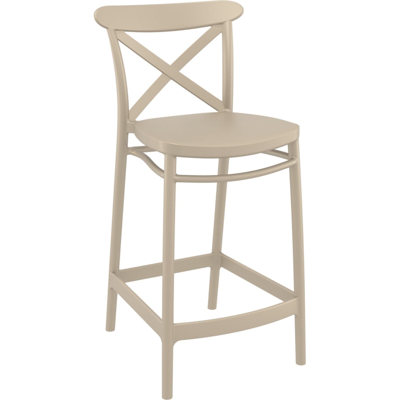 Cross Back Barstool 65cm High - Image 4