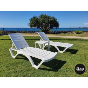aqua sunlounger 3 piece package with side table