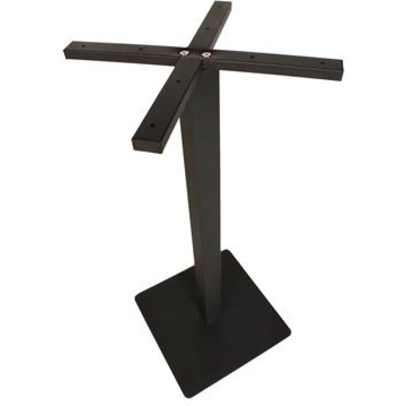 Danube Square Table Base 450mm SQ Black - Image 2