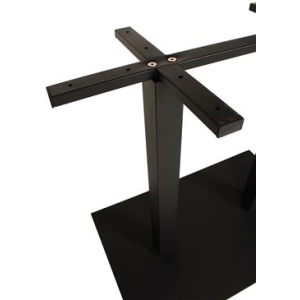 Alternative view of Danube Twin Table Base 800mm x 500mm Black