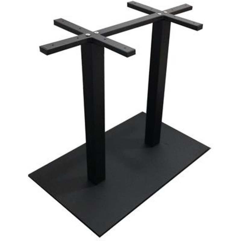 Danube Twin Table Base 800mm x 500mm Black - Image 3