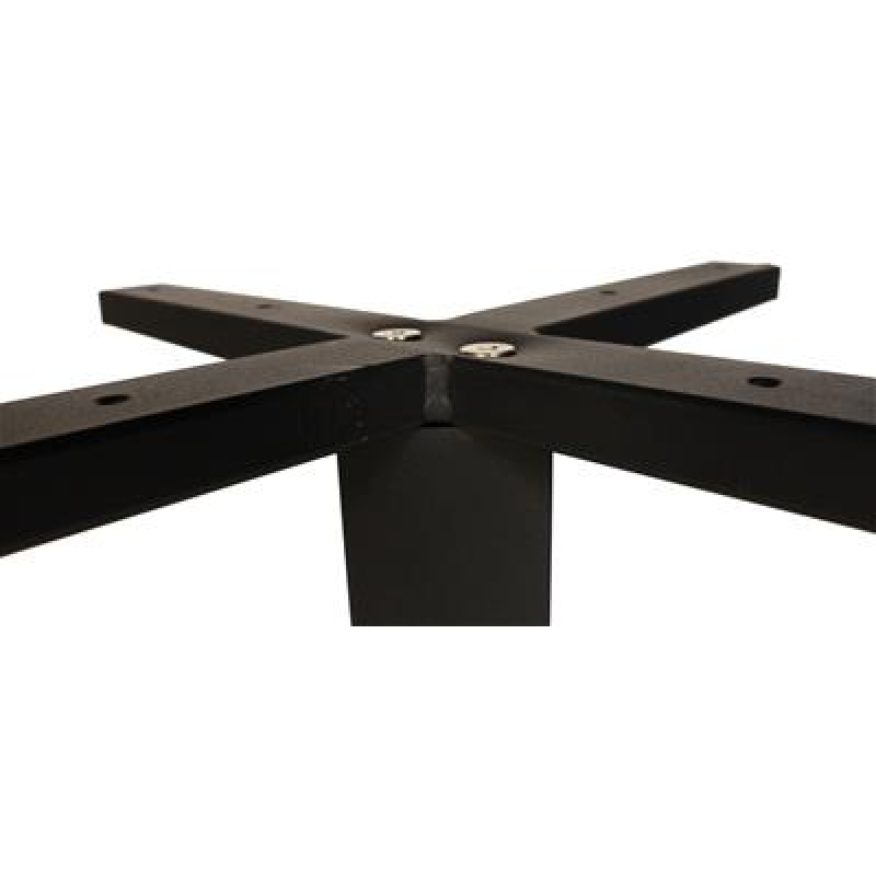Danube Square Table Base 450mm SQ Black - Image 4