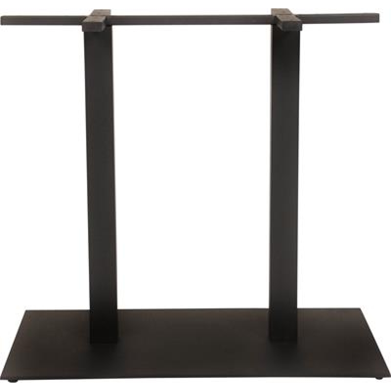 Danube Twin Table Base 800mm x 500mm Black - Image 4