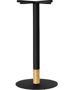 tivoli bar base black + black brass collar 540mm disc