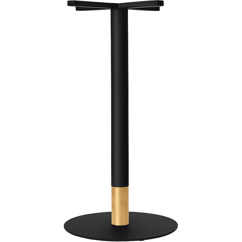 tivoli bar base black + black brass collar 540mm disc