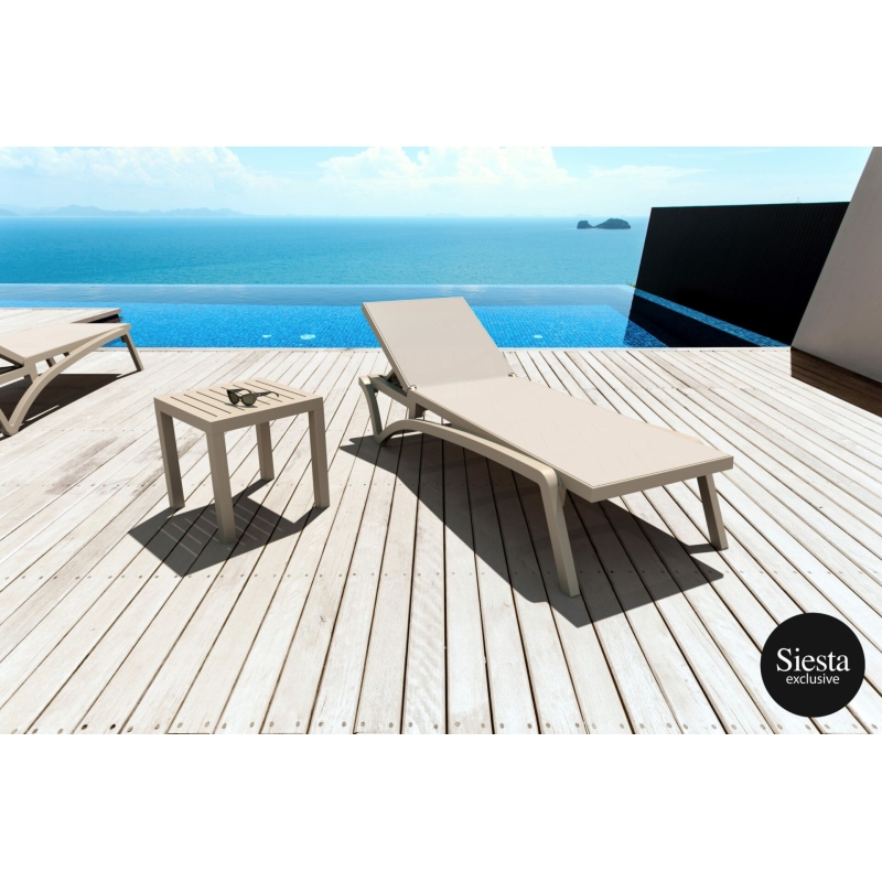3 piece pacific sun lounger with ocean side table package