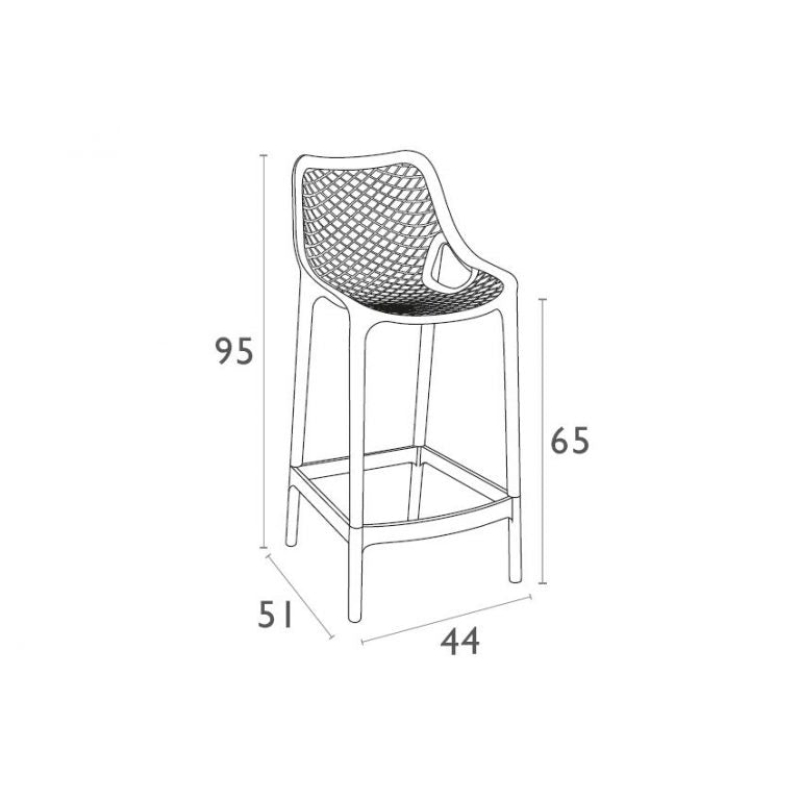 Air Stool 65cm High - Image 10