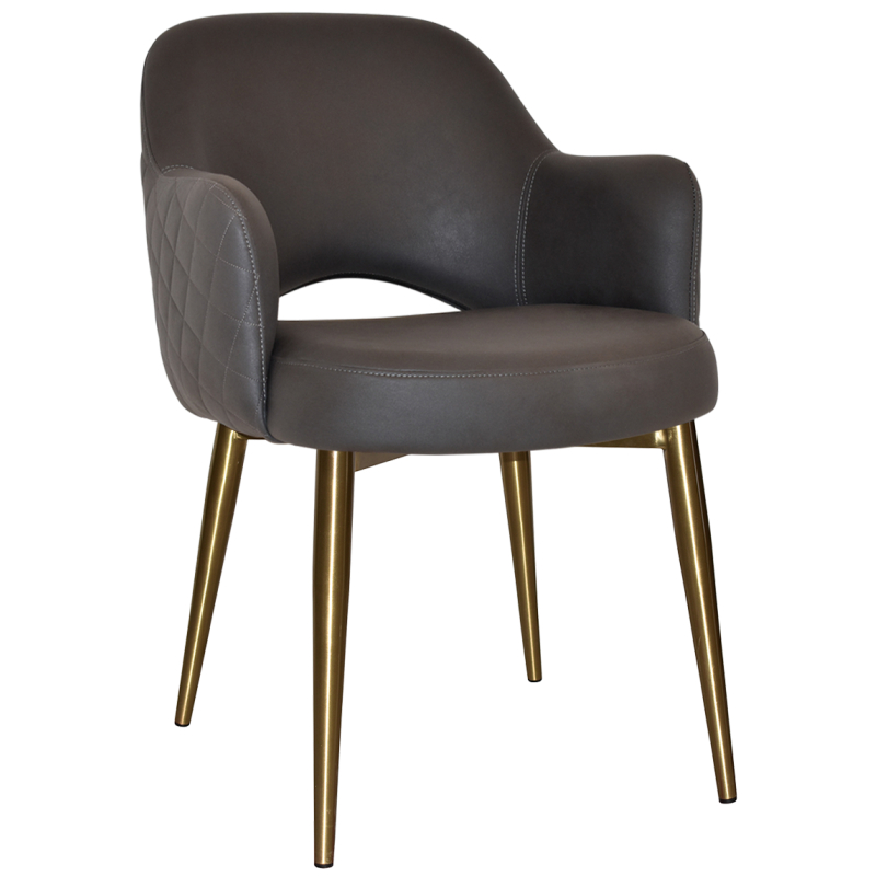 Albury Arm Chair Brass Leg - Image 12