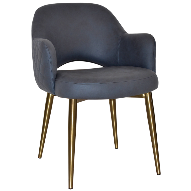 Albury Arm Chair Brass Leg - Image 13