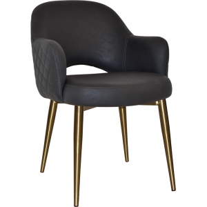Alternative view of Albury Arm Chair Brass Leg
