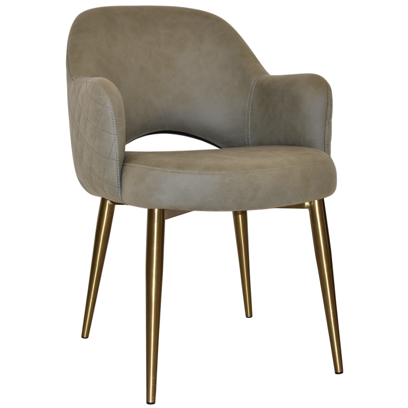 Albury Arm Chair Brass Leg - Image 15