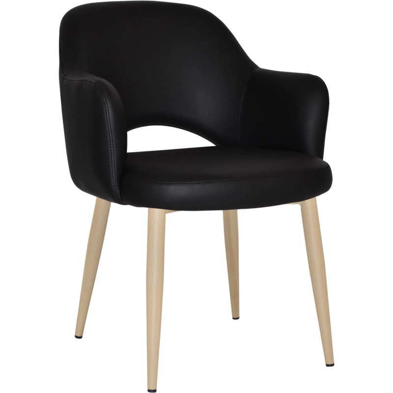 Albury Arm Chair Birch Metal Leg - Image 4