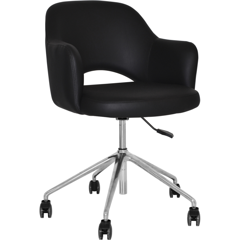 Albury Arm Chair Aluminium Castor Base - Image 10