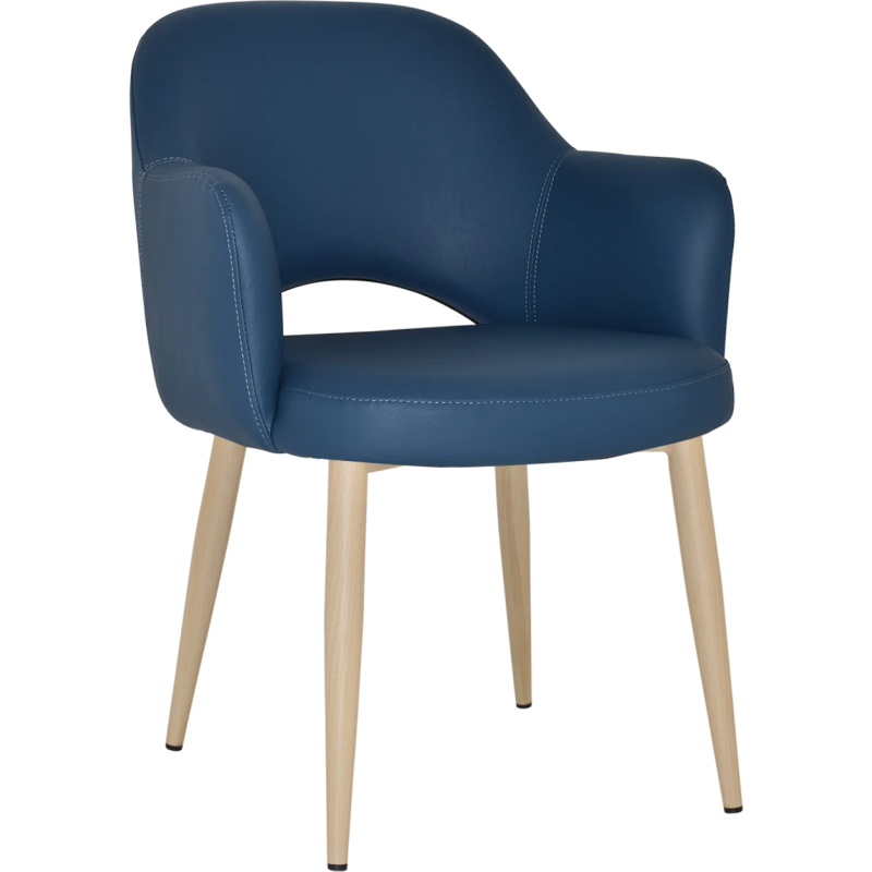 Albury Arm Chair Birch Metal Leg - Image 2