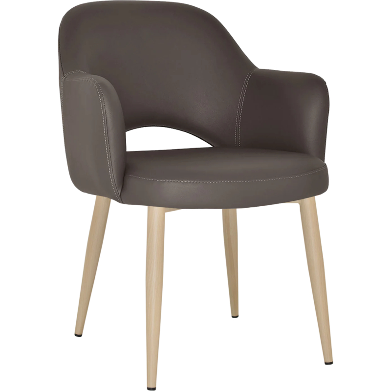 Albury Arm Chair Birch Metal Leg - Image 3