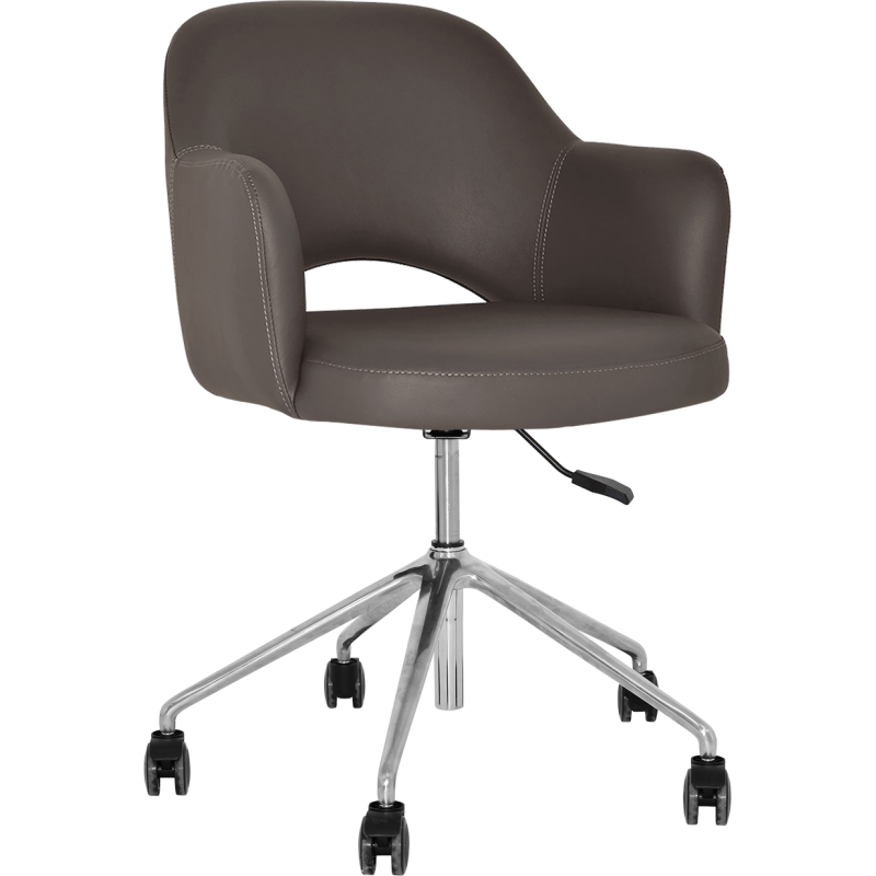 Albury Arm Chair Aluminium Castor Base - Image 11