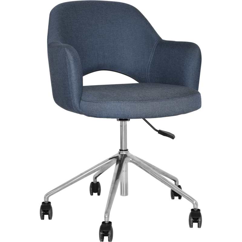 Albury Arm Chair Aluminium Castor Base - Image 6