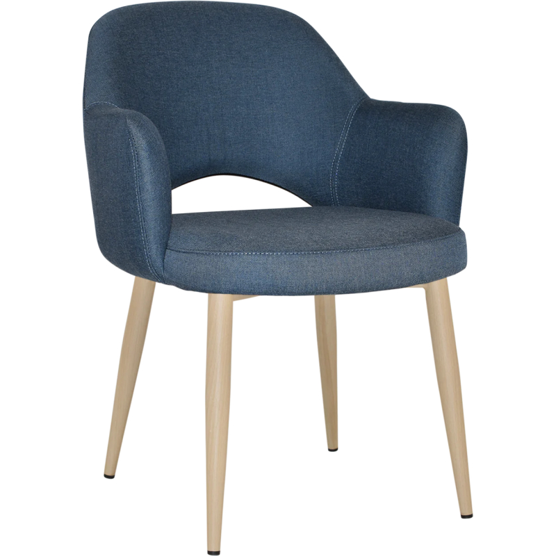 Albury Arm Chair Birch Metal Leg - Image 13