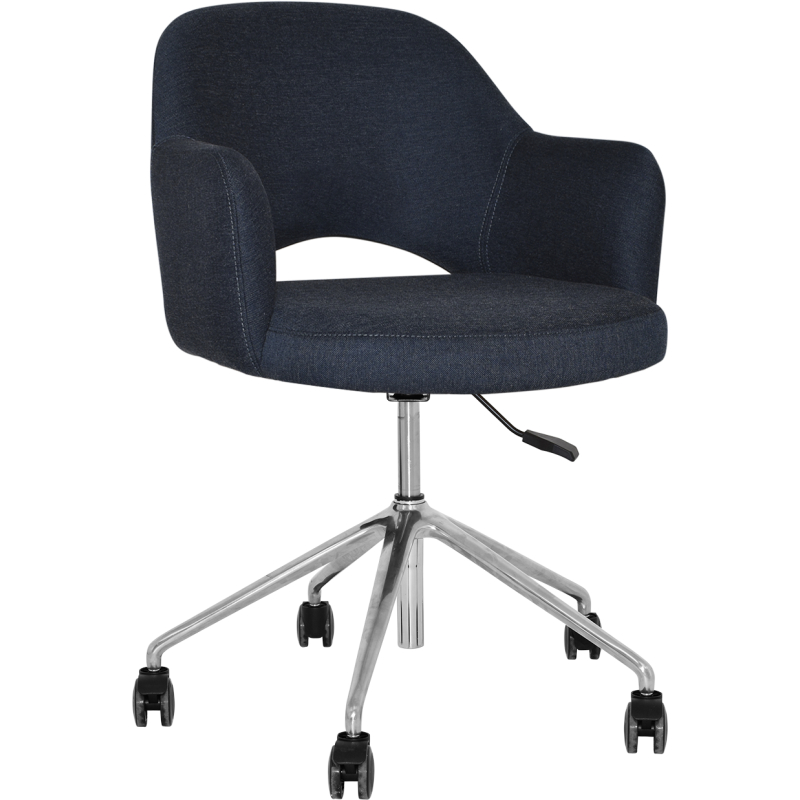 Albury Arm Chair Aluminium Castor Base - Image 7