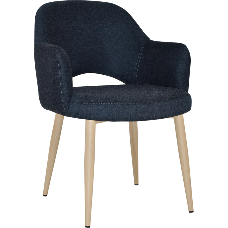 Albury Arm Chair Birch Metal Leg - Image 11