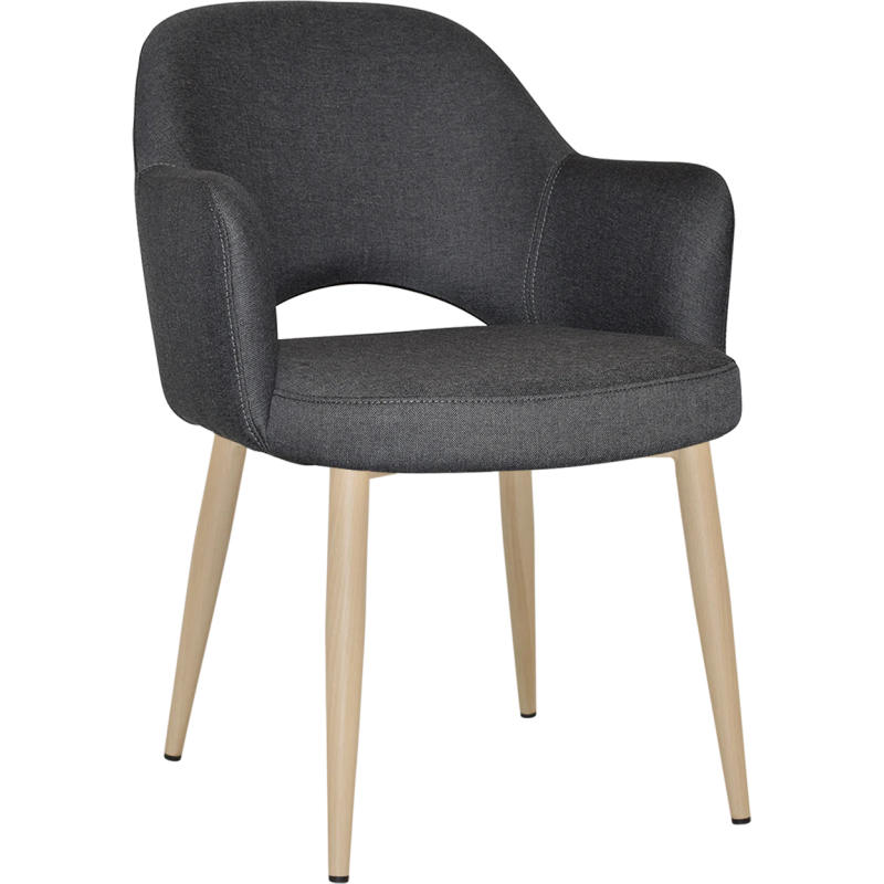 Albury Arm Chair Birch Metal Leg - Image 12