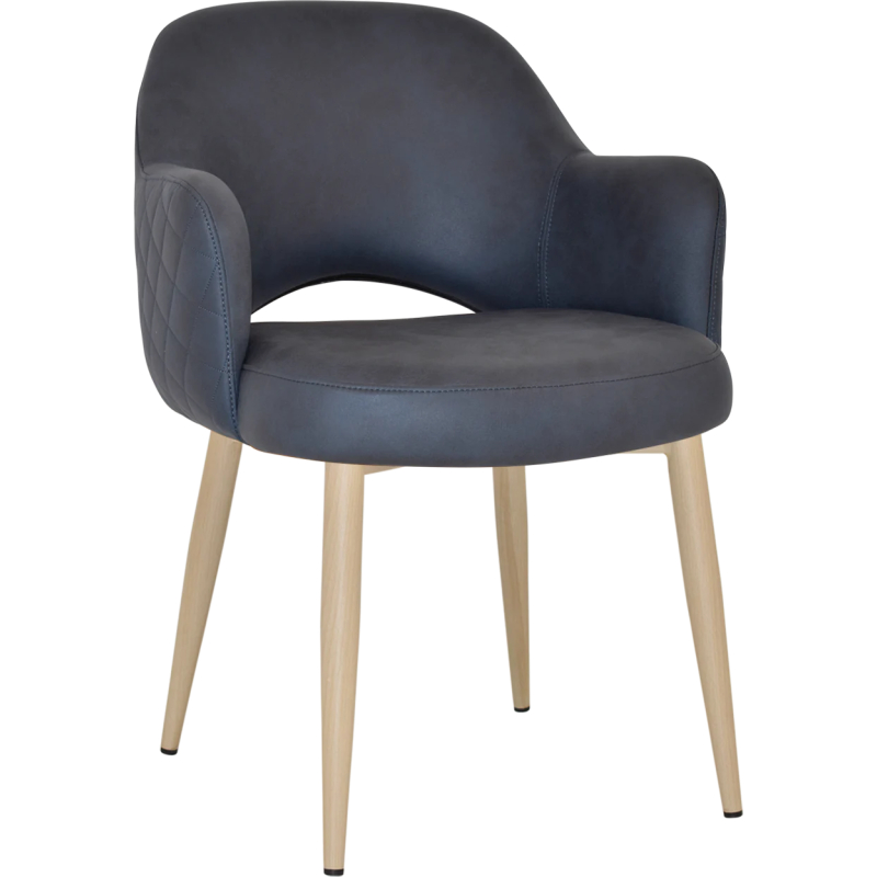 Albury Arm Chair Birch Metal Leg - Image 9