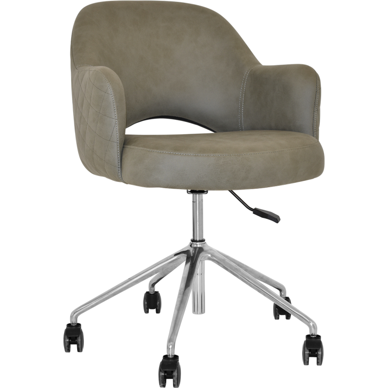 Albury Arm Chair Aluminium Castor Base