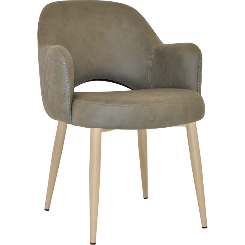 Albury Arm Chair Birch Metal Leg - Image 10