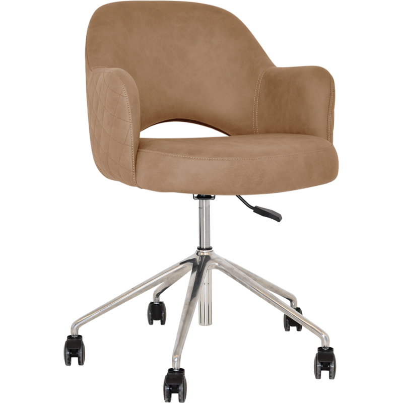 Albury Arm Chair Aluminium Castor Base - Image 3