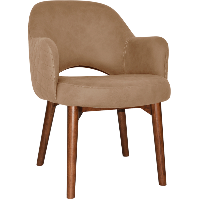 Albury Arm Chair Light Oak Timber Leg - Image 16