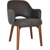 Albury Arm Chair Walnut Timber Leg - Image 5