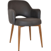 Albury Arm Chair Light Oak Metal Leg - Image 11