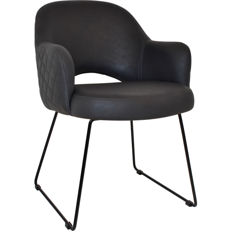 Albury Arm Chair Sled Base - Image 14