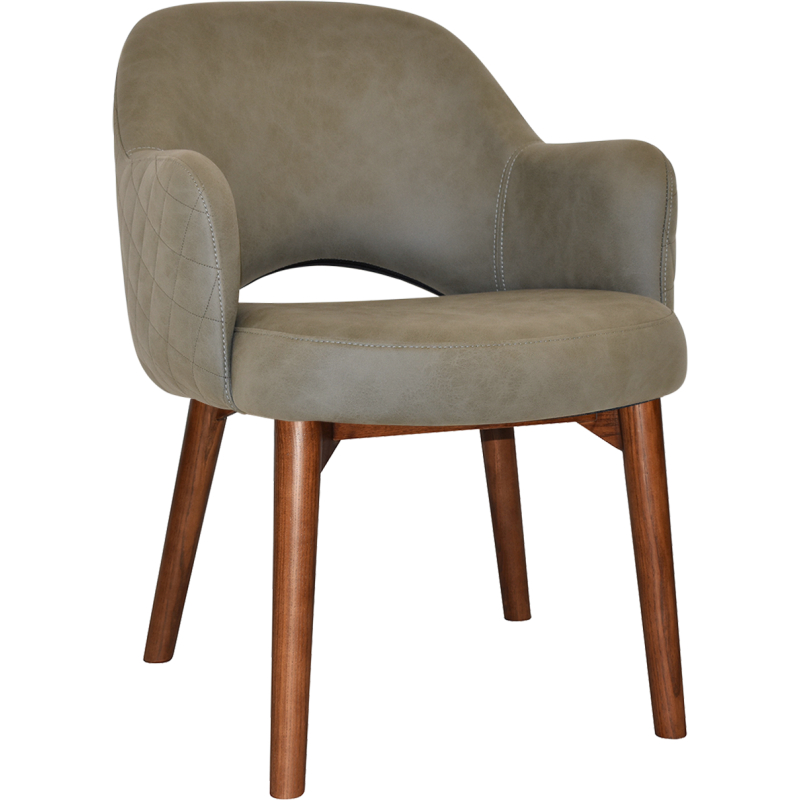 Albury Arm Chair Walnut Timber Leg - Image 13