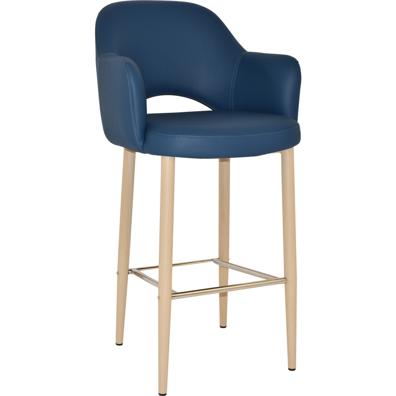 Albury Arm Stool 75cm Birch Metal Leg - Image 11