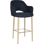 Albury Arm Stool 75cm Birch Metal Leg