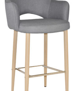 Alternative view of Albury Arm Stool 75cm Birch Metal Leg