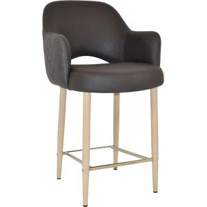 Albury Arm Stool 65cm Birch Metal Leg