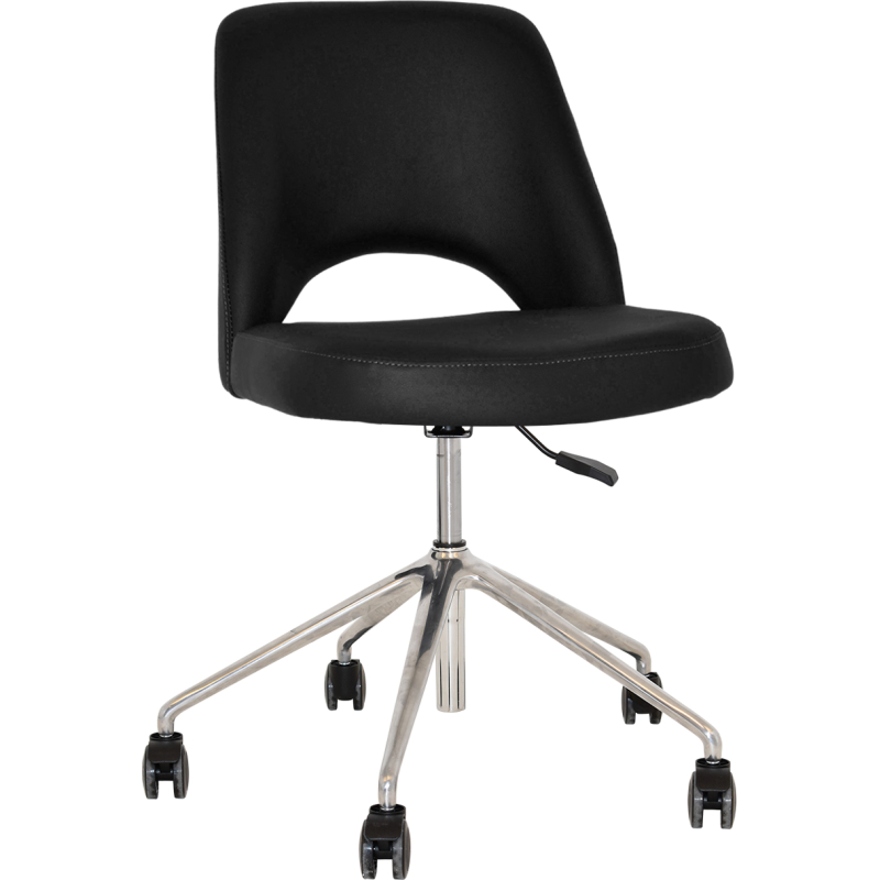 Albury Chair Polished aluminium Castor Base - Image 9