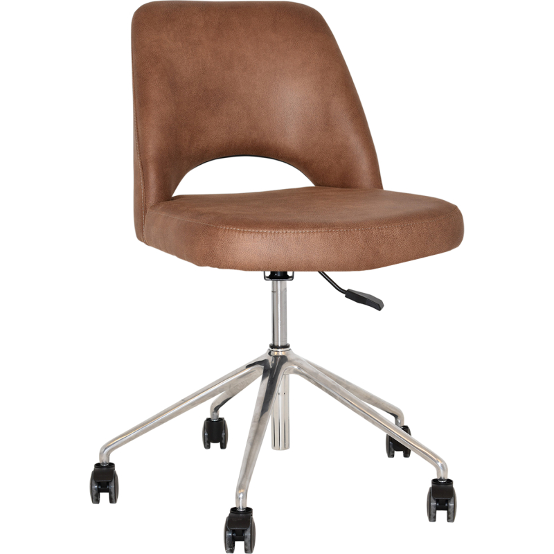 Albury Chair Polished aluminium Castor Base - Image 12