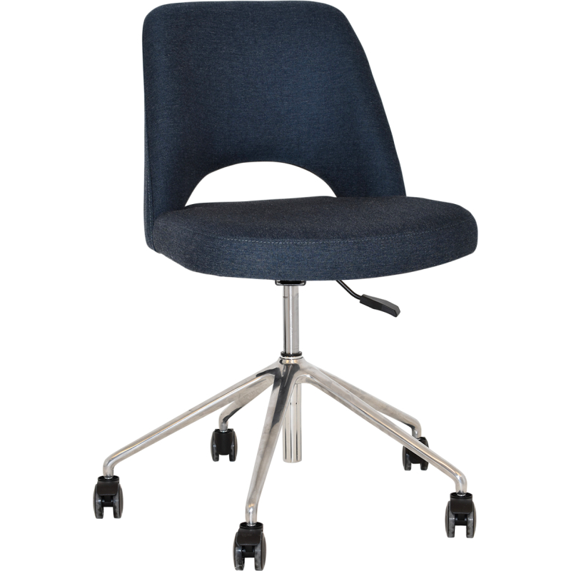 Albury Chair Polished aluminium Castor Base - Image 7