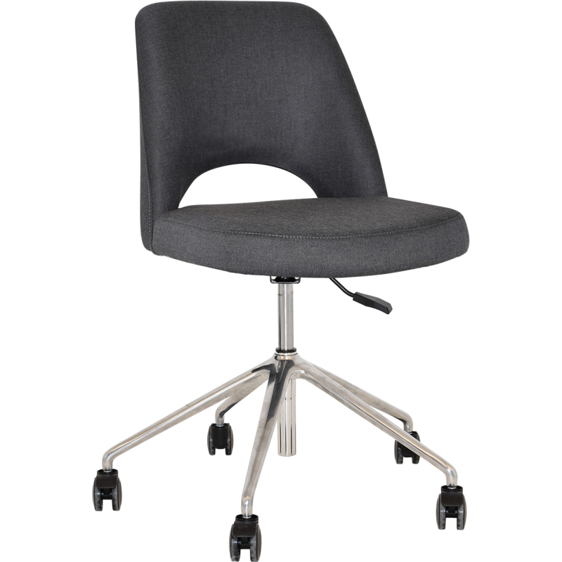 Albury Chair Polished aluminium Castor Base - Image 5
