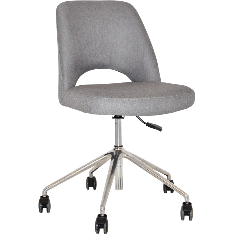 Albury Chair Polished aluminium Castor Base - Image 4