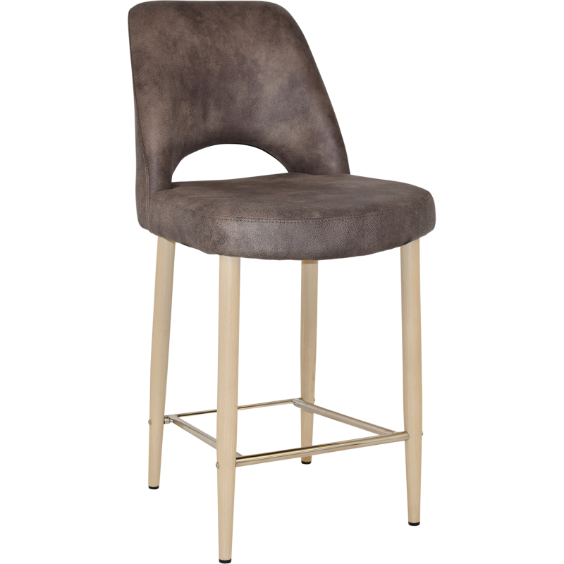 Albury Stool 65cm High Birch Metal Leg - Image 5